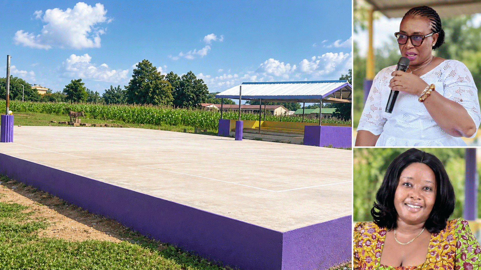 Bongo youth reject GHS213,000 SOCO volleyball court, leaving it unused