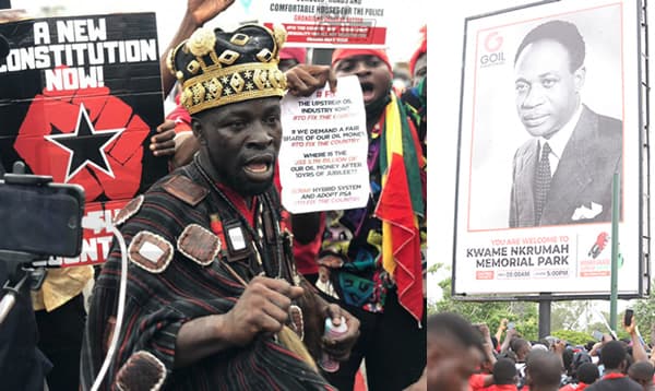And they sang ‘Arise Ghana youth!’ – #FixTheCountry protesters want Nkrumah back