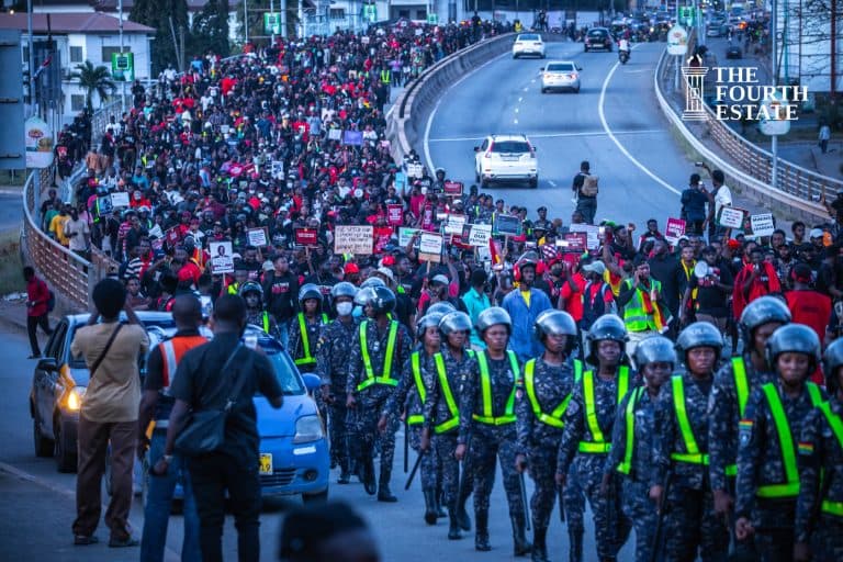PHOTOS: When did asking for clean water become a crime? – Ghanaian youth rise against Illegal mining