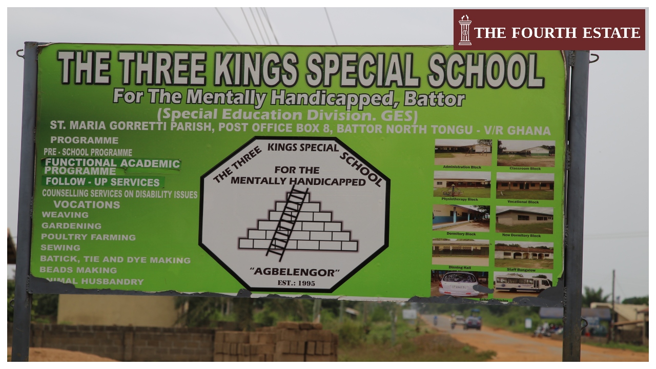 The Three Kings Special School signpost