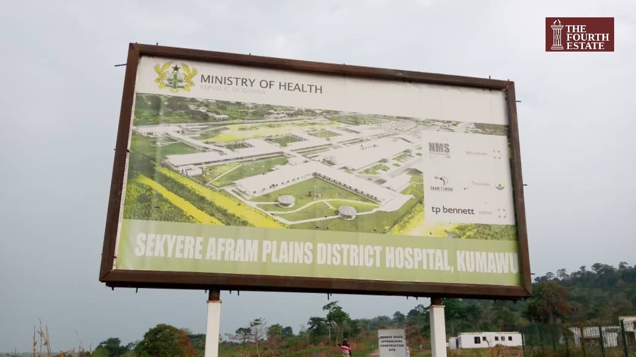 Kumawu district hospital signpost