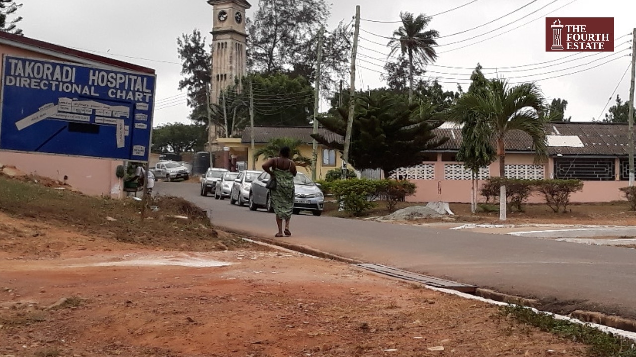 Takoradi European Hospital Upgrade signpost