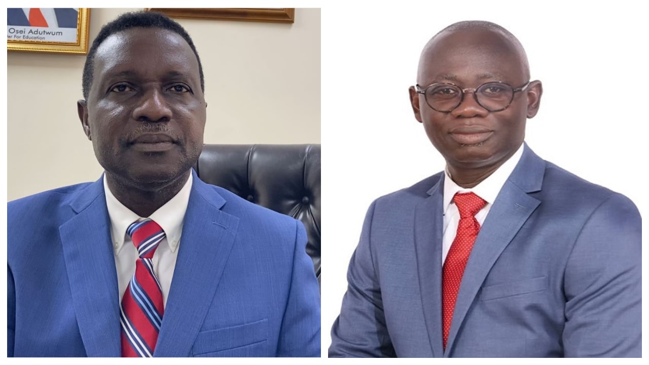 Minister for Education, Dr Yaw Osei Adutwum and Professor-Kwasi -Opoku-Amankwa, former Director-General