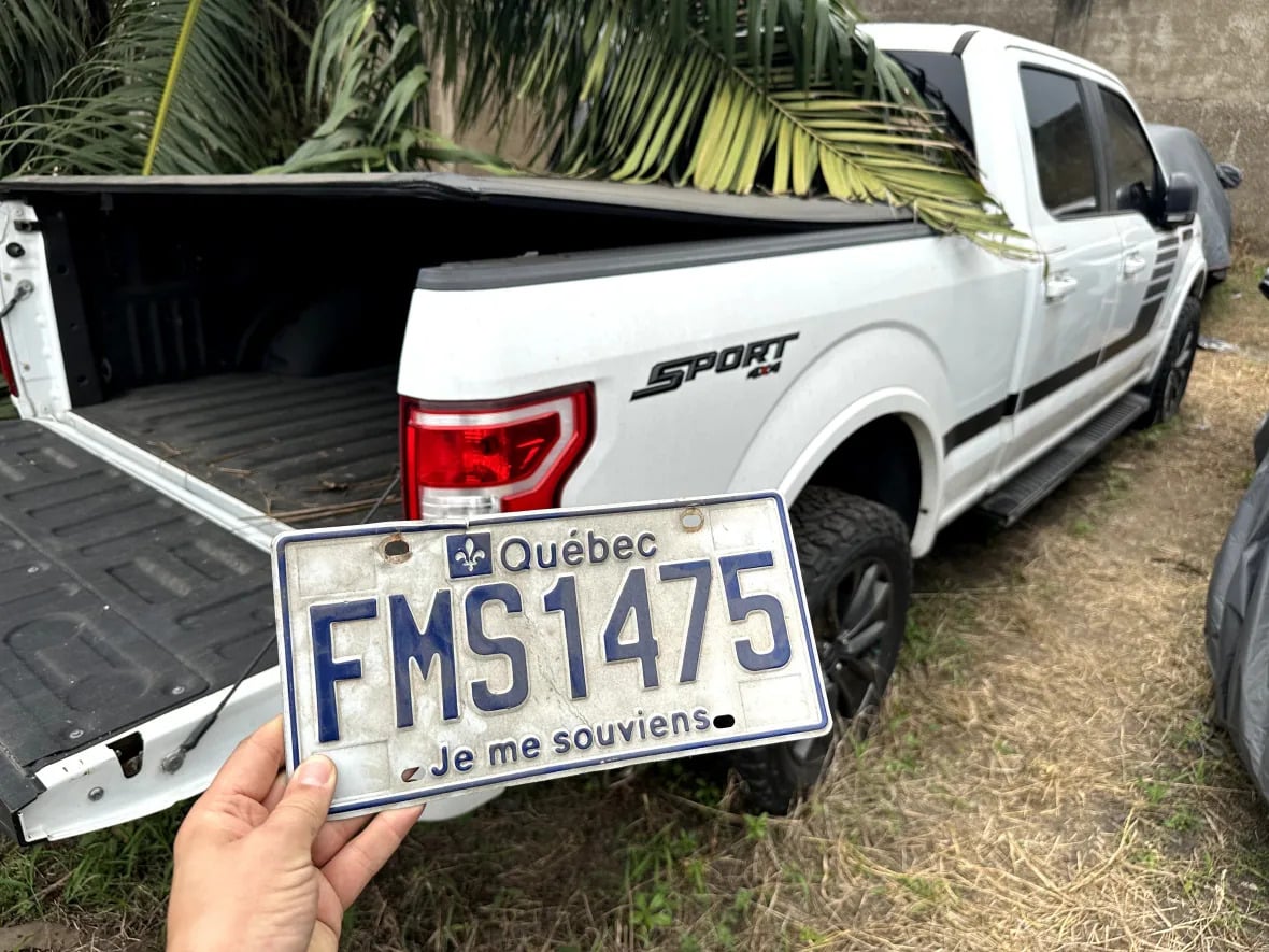 A Ford F-150 seized by EOCO months after it was stolen from Canada