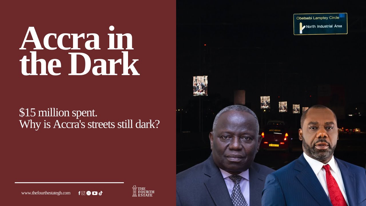 $15 million Streetlighting Project: This is the true state of Accra at night