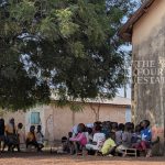 The primary school in Chaankpem is under a tree