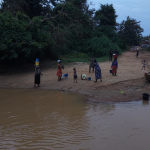 Ayensuadze Locals Fetching Water from Polluted Ayensu River